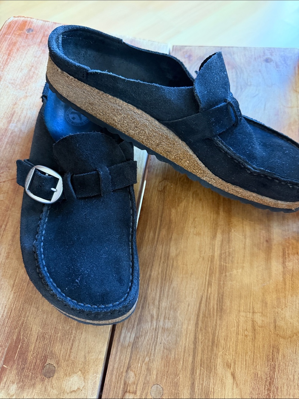 Women’s Black Suede Birkenstock Buckleys - Picture 3 of 6